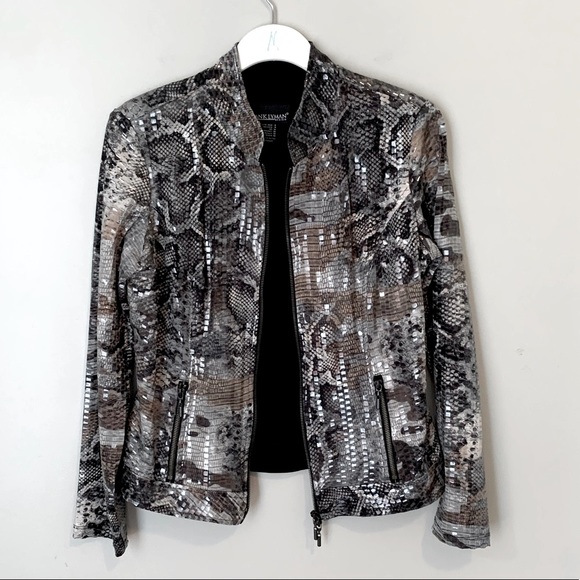 Vintage Frank Lyman size 8 animal print jacket - Picture 7 of 16